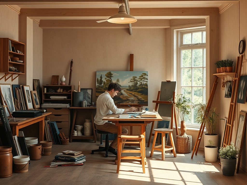 Дом из клееного бруса для художника или скульптора: мастерская с северным светом Дом из клееного бруса для художника или скульптора: мастерская с северным светом