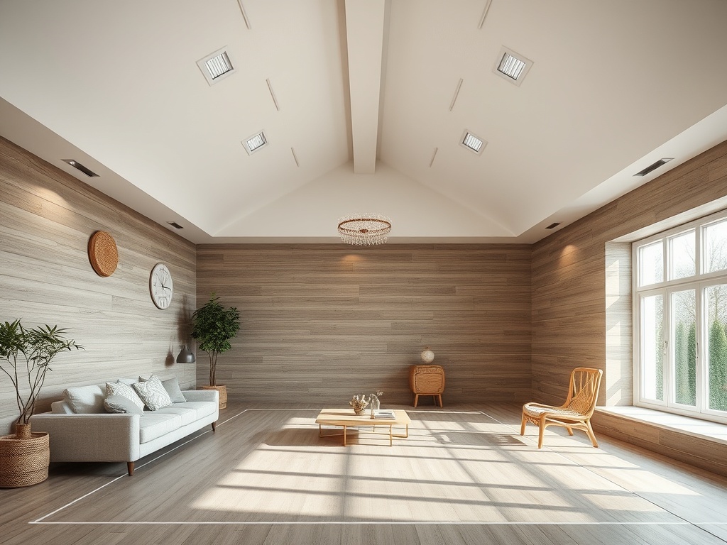 Спортивный зал в деревянном доме